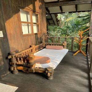 Yoga Retreat Goa Venue Accommodations Eco Lodges Yard view