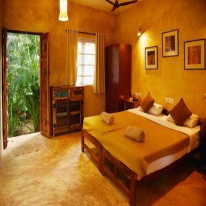 Yoga Retreat Goa Venue Accommodations Eco Lodges Bedroom
